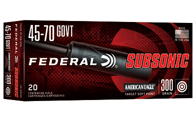 Federal Subso .45-70 Govt 300 Grain SP Ammunition – 20 Rounds