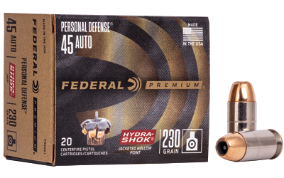Federal Hydra-Shok .45 ACP 230 Grain Ammunition – 20 Rounds