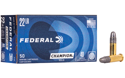 Federal Lightning .22 LR 40 Grain Ammunition – 50 Rounds