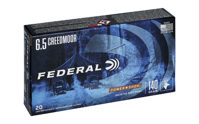 Federal Power-Shok 6.5 Creedmoor 140 Grain SP Ammunition – 20 Rounds
