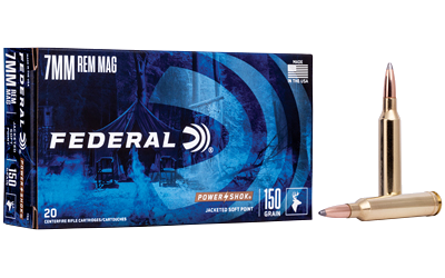 Federal Power-Shok 7mm Rem Mag 150 Grain SP Ammunition – 20 Rounds