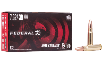 Federal Am Eagle 7.62x39 124 Grain Full Metal Jacket Ammunition – 20 Rounds