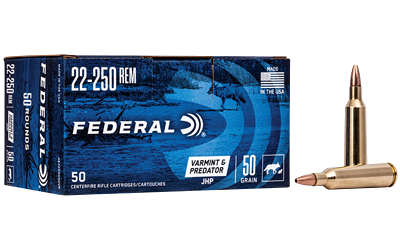 Federal Am Eagle V&P .22-250 Rem 50 Grain Ammunition – 50 Rounds