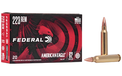 Federal Am Eagle .223 Rem 62 Grain Full Metal Jacket Ammunition – 20 Rounds