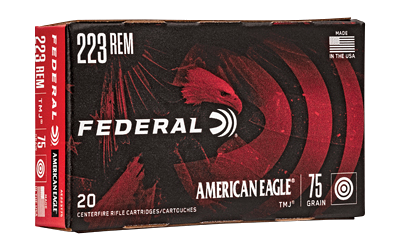 Federal Am Eagle .223 Rem 75 Grain TMJ Ammunition – 20 Rounds