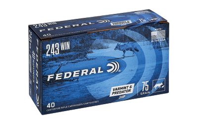 Federal Am Eagle V&P .243 Win 75 Grain Ammunition – 40 Rounds