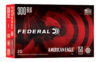 Federal Am Eagle .300 Blackout 150 Grain Full Metal Jacket Ammunition – 20 Rounds
