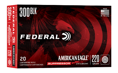 Federal Ae Suppressor .300 Blackout 220 Grain Ammunition – 20 Rounds