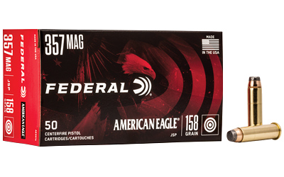 Federal Am Eagle 357mg .357 Magnum 158 Grain Ammunition – 50 Rounds