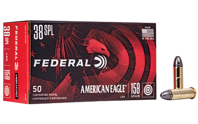 Federal Am Eagle .38 Special 158 Grain LRN Ammunition – 50 Rounds