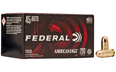 Federal Am Eagle .45 ACP 230 Grain Full Metal Jacket Ammunition – 100 Rounds