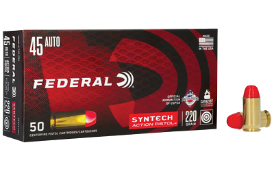 Federal Syntech .45 ACP 220 Grain Ammunition – 50 Rounds
