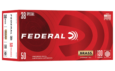 Federal Champ .38 Special 130 Grain Full Metal Jacket Ammunition – 50 Rounds