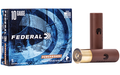 Federal Power-Shok 10 Gauge SLUG Ammunition – 5 Rounds