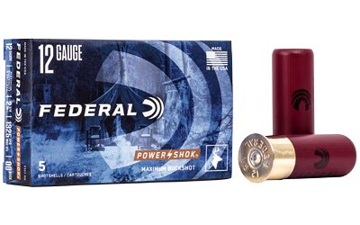 Federal Power-Shok 12 Gauge BUCKSHOT Ammunition – 5 Rounds