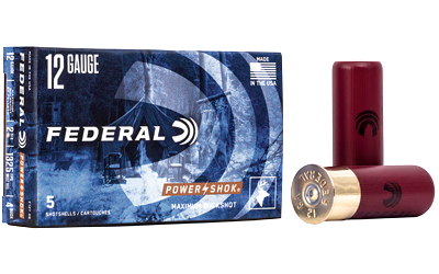Federal Power-Shok 12 Gauge BUCKSHOT Ammunition – 5 Rounds