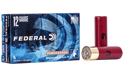 Federal Power-Shok 12 Gauge SLUG Ammunition – 5 Rounds
