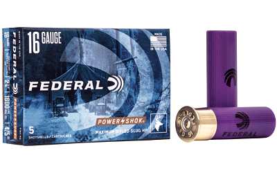 Federal Power-Shok 16 Gauge SLUG Ammunition – 5 Rounds