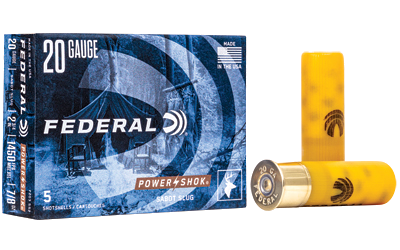 Federal Power-Shok 20 Gauge SLUG Ammunition – 5 Rounds