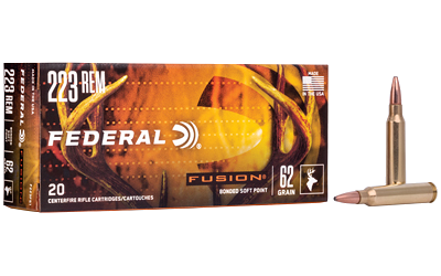 Federal Fusion .223 Rem 62 Grain Ammunition – 20 Rounds