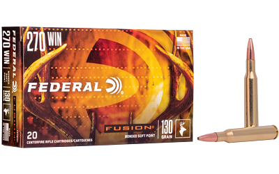 Federal Fusion .270 Win 130 Grain Ammunition – 20 Rounds