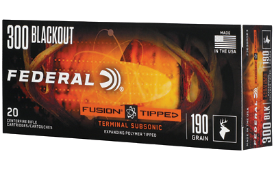 Federal Fusion Tip .300 Blackout 190 Grain Ammunition – 20 Rounds