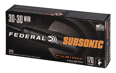 Federal Fusion 30-30win .30-30 Win 170 Grain Ammunition – 20 Rounds