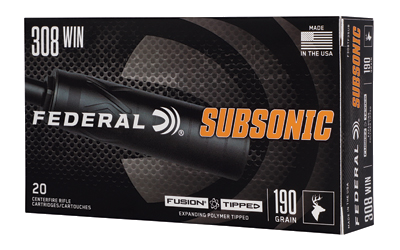 Federal Fusion Tip .308 Win 190 Grain Ammunition – 20 Rounds