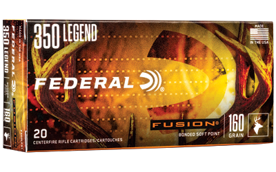Federal Fusion 350leg .350 Legend 160 Grain SP Ammunition – 20 Rounds