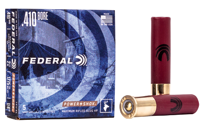 Federal Power-Shok 410 2.5 Mx Rifle Sl SLUG Ammunition – 5 Rounds