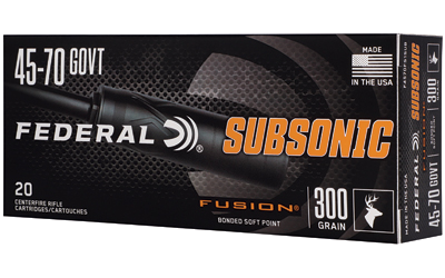 Federal Fusion .45-70 Govt 300 Grain Ammunition – 20 Rounds