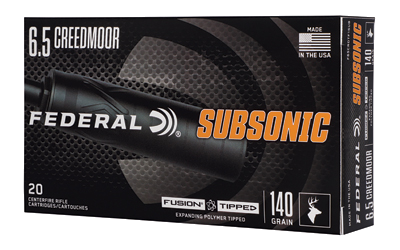 Federal Fusion Tip 6.5 Creedmoor 140 Grain Ammunition – 20 Rounds