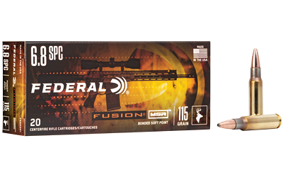 Federal Fusion 6.8spc 115 Grain SP Ammunition – 20 Rounds