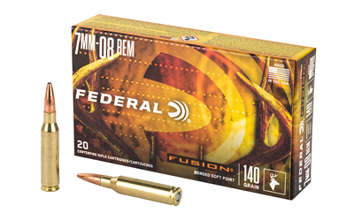 Federal Fusion 7mm-08 Rem 140 Grain Ammunition – 20 Rounds