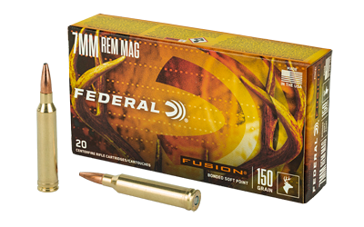 Federal Fusion 7mm Rem Mag 150 Grain Ammunition – 20 Rounds