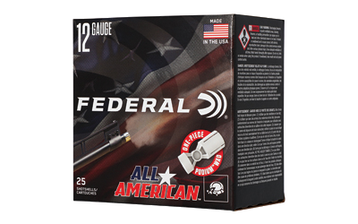 Federal All Amer 12 Gauge #8 Shot Ammunition – 25 Rounds