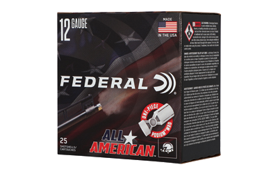 Federal All American 12 Gauge #7.5 Shot Ammunition – 25 Rounds