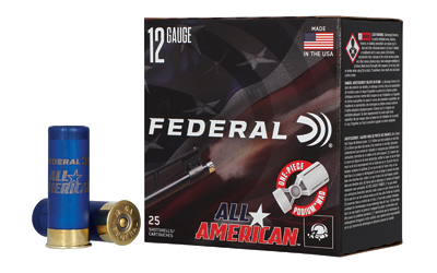 Federal All Amer 12 Gauge #8 Shot Ammunition – 25 Rounds