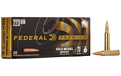 Federal Gold Medal .223 Rem 73 Grain BTHP Ammunition – 20 Rounds