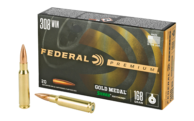 Federal Gold Medal .308 Win 168 Grain BTHP Ammunition – 20 Rounds