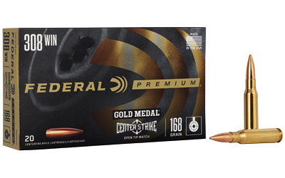 Federal Gold Medal .308 Win 168 Grain Ammunition – 20 Rounds