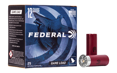 Federal Game Load 12 Gauge #8 Shot Ammunition – 25 Rounds