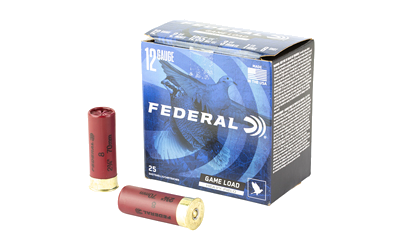 Federal Game Load 12 Gauge #8 Shot Ammunition – 25 Rounds