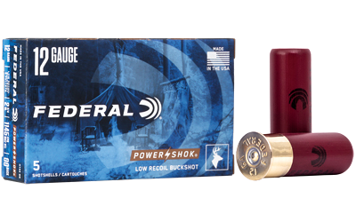 Federal Power-Shok 12 Gauge BUCKSHOT Ammunition – 5 Rounds