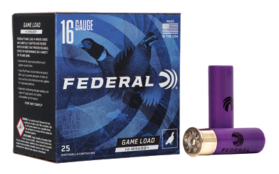 Federal Game Load 16 Gauge #7.5 Shot Ammunition – 25 Rounds