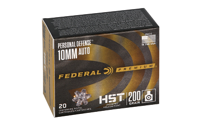 Federal Pd HST 10mm 200 Grain Jacketed Hollow Point Ammunition – 20 Rounds