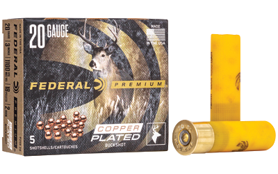 Federal Prm Vshok 20 Gauge BUCKSHOT Ammunition – 5 Rounds