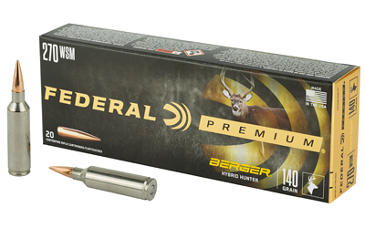 Federal Prm 270wsm .270 WSM 140 Grain Ammunition – 20 Rounds
