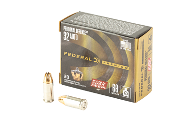 Federal Hydra Shok .32 ACP 68 Grain Jacketed Hollow Point Ammunition – 20 Rounds