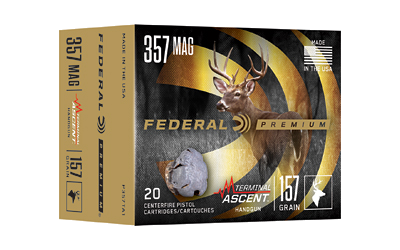 Federal Term Ascent .357 Magnum 157 Grain Ammunition – 20 Rounds